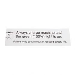 DECAL BATTERY CHARGING (JLG JLNA1705834)
