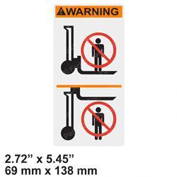 DECAL - FORK WARN. SMALL (Toyota TY00590-41310-71)