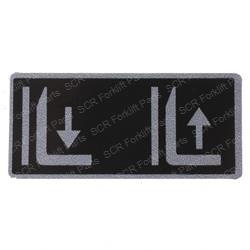 DECAL - FORK FUNCTION (Komatsu KO34A-96-27132)