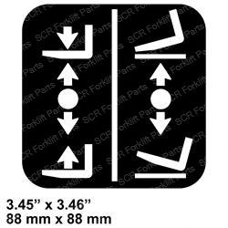 DECAL - FORK CONTROLS (Linde LI000.938.16.06)