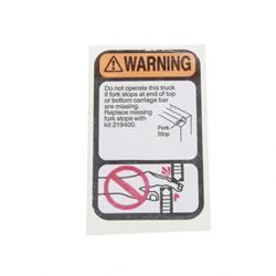 FORK STOP DECAL (Komatsu KO8770864)