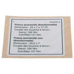 DECALTIRE SPECS (Genie GN114131FRGT)