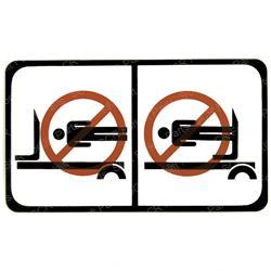 DECAL - FORK WARNING (Komatsu KO34A9627290)