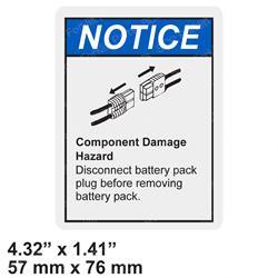 DECAL - BATTERY CABLES (JLG JLGN28372)