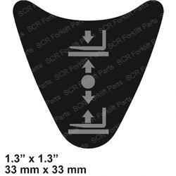DECAL - FORK CONTROLS (Linde LI0009381090)
