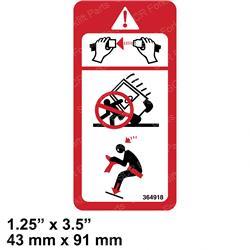 DECAL - SEAT BELT/TIP OVER (Toyota TY00591-05120-81)