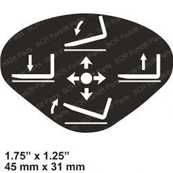 DECAL - FORK CONTROLS (Linde LI0009381024)