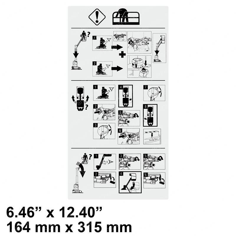 DECAL-LABEL-EMERGENCY LOWERING GNT110017 gnt110017 product image