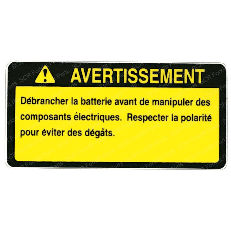 DECAL - BATTERY DISCONNECT YT220022792 yt220022792 product image