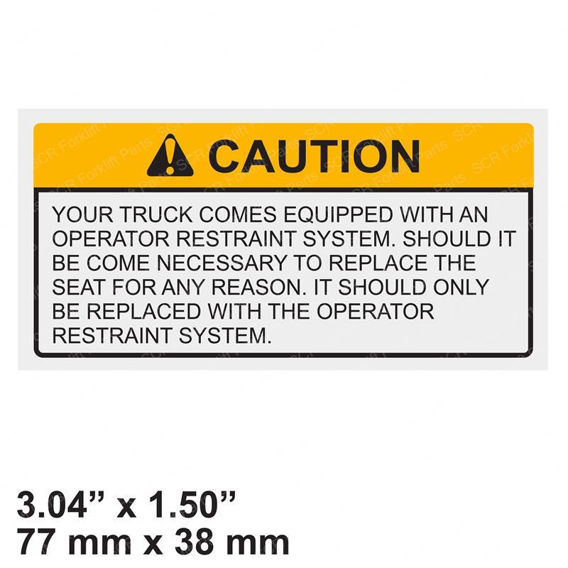 DECAL - CAUTION PARKING BRAKE DWA211730 dwa211730 product image