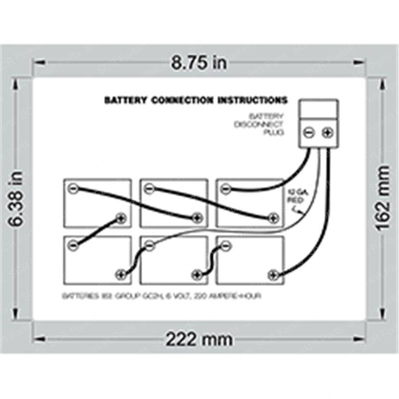 DECAL BATTERY CONNECTZ45DC GN12545 gn12545 product image