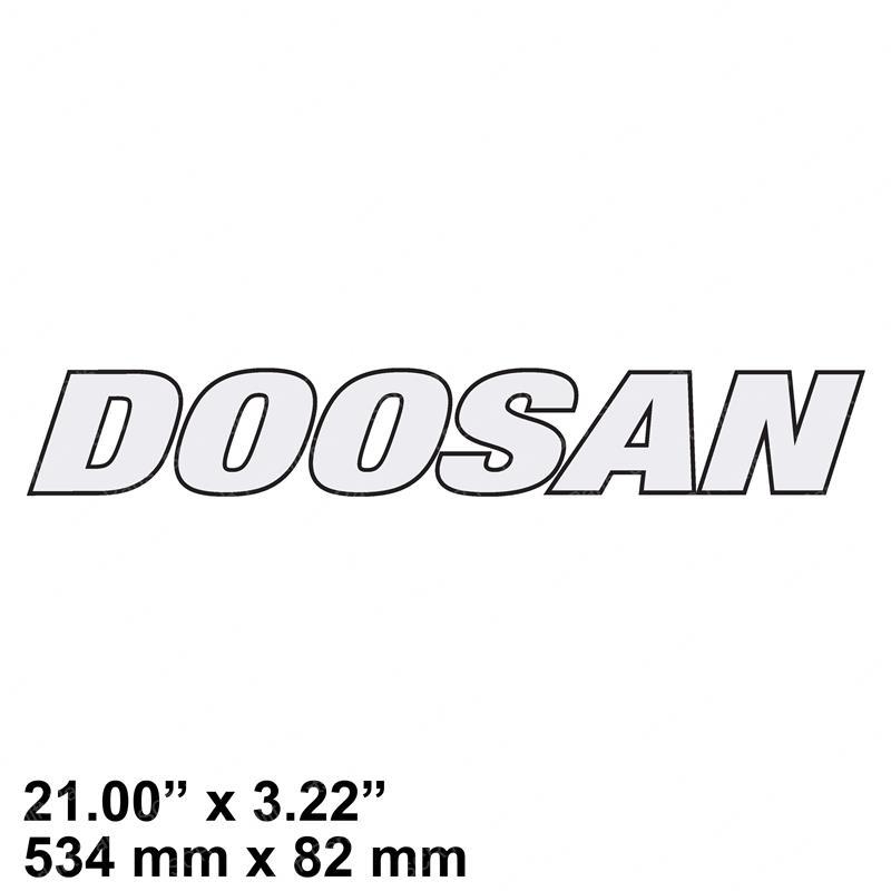 DECAL - DOOSAN LOGO DWK1011645D10 dwk1011645d10 product image