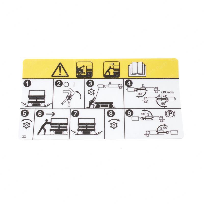 DECAL - VL TOWING/PUSHING PROC SY28-108680 sy28-108680 product image