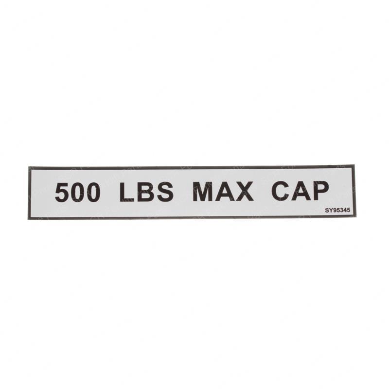 DECAL - 500LB CAB JL1702688 jl1702688 product image