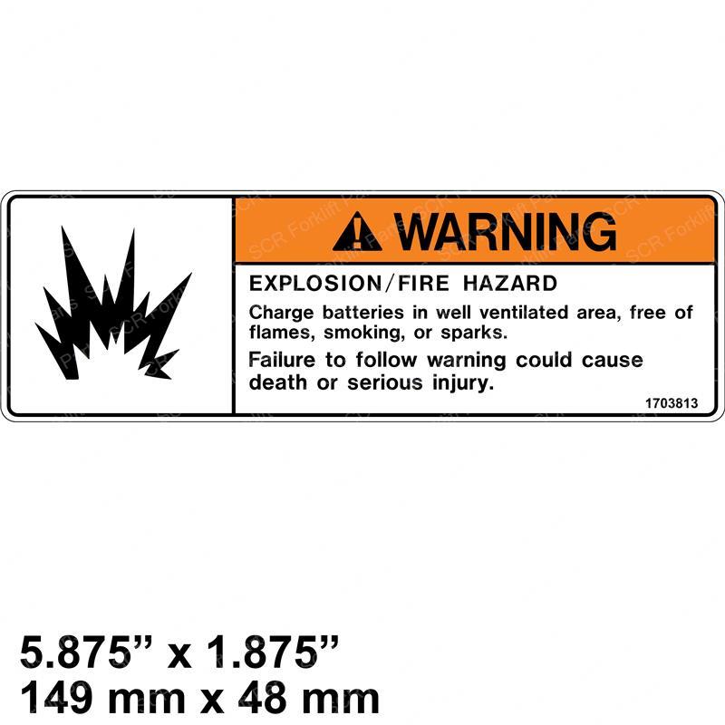 DECAL - WARNING BATT JL1703813 jl1703813 product image