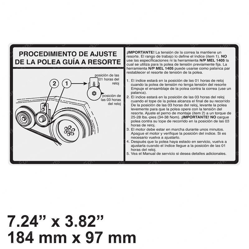 DECAL - ADJUSTMENT PROC (ES) BC6709030A bc6709030a product image