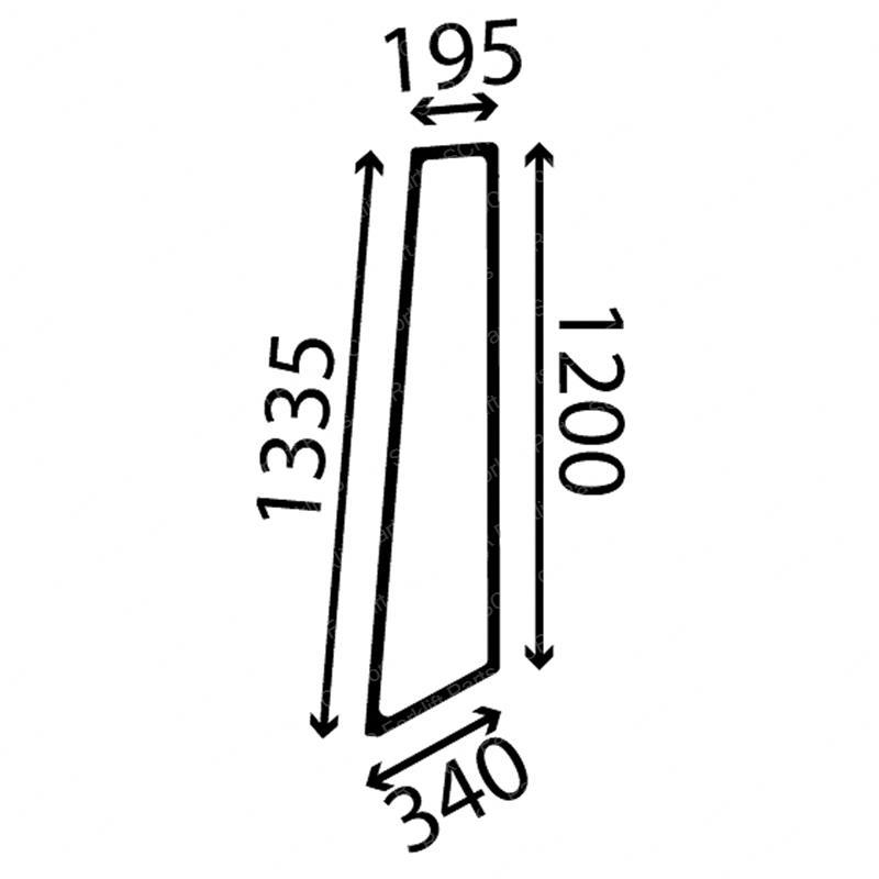 (PRE-P)-RH REAR SIDE GLAS JC332/A1142 jc332-a1142 product image