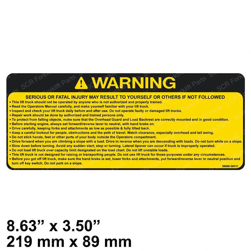 DECAL - CAUTION NI99080-FK001 ni99080-fk001 product image