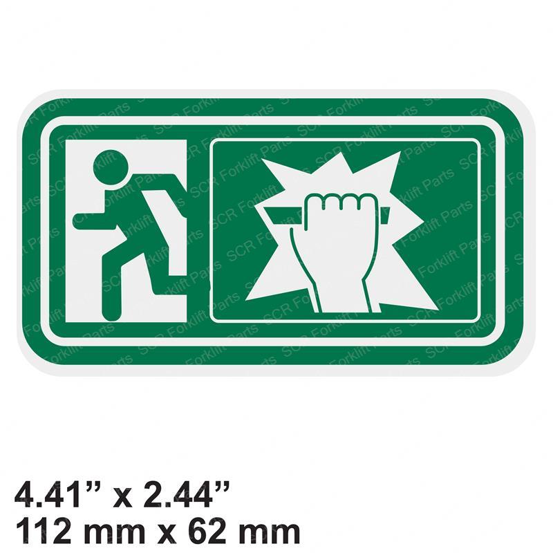 DECAL - EMERGENCY EXIT JC332-U9066 jc332-u9066 product image