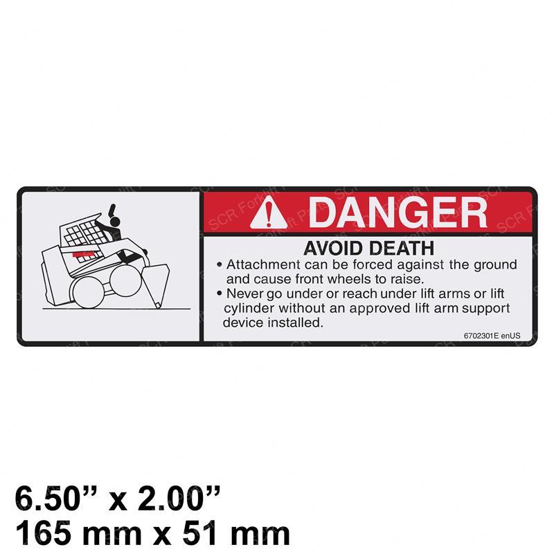 DECAL - DANGER AVOID DEATH BC6702301 bc6702301 product image