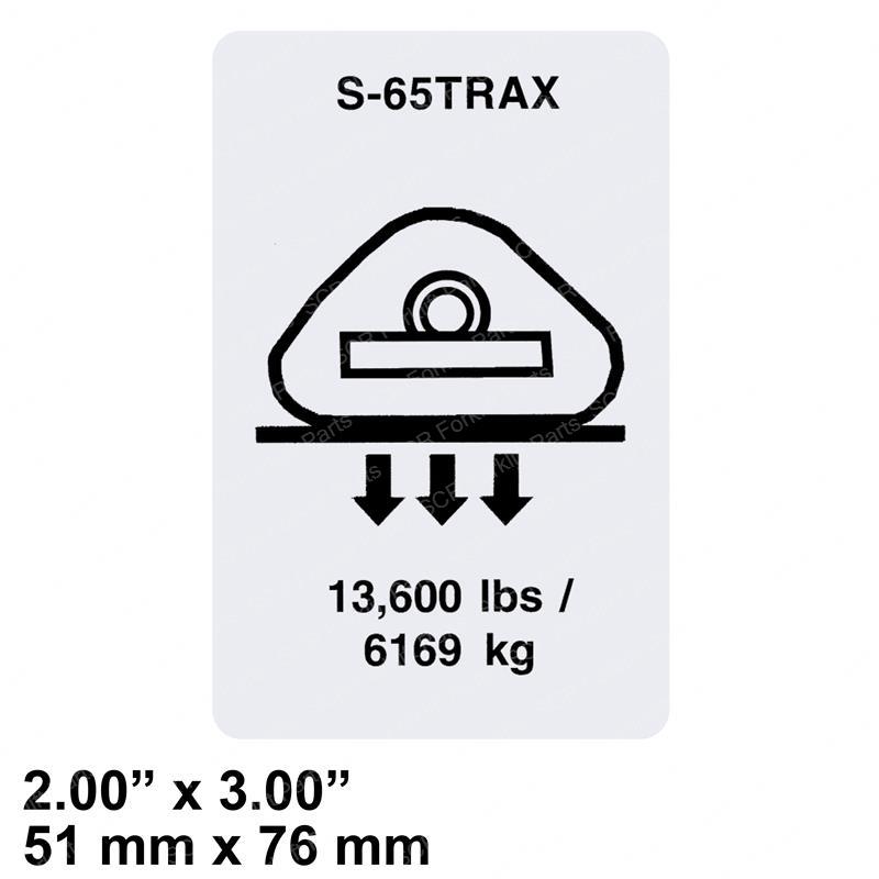 DECAL- WHEEL LOAD S65 TRAX GN133252 gn133252 product image
