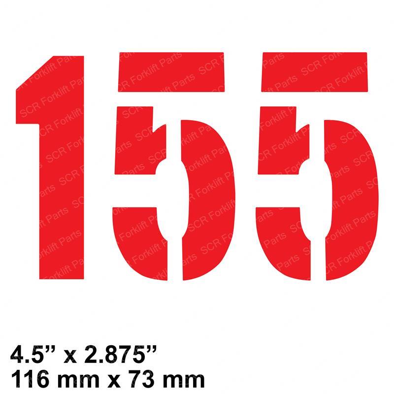 DECAL - MODEL 155 HY0380334 hy0380334 product image