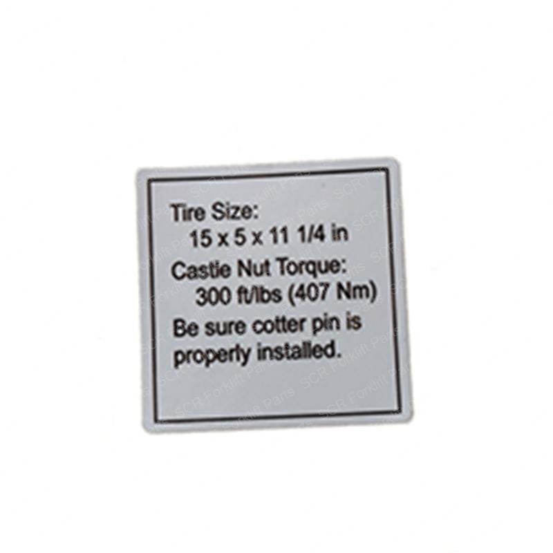 DECAL - TIRE SIZE TORQUE SPECS GN46287BGT gn46287bgt product image