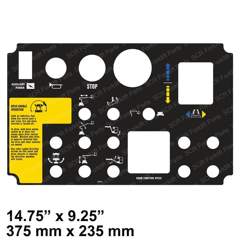 DECAL PLATFORM CONTROL PANEL JL43036 jl43036 product image
