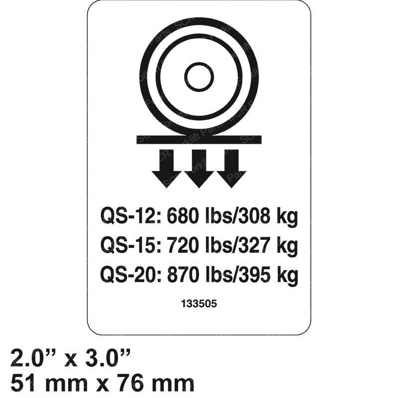 DECAL-LABEL-WHEEL LOAD GN133505GT gn133505gt product image