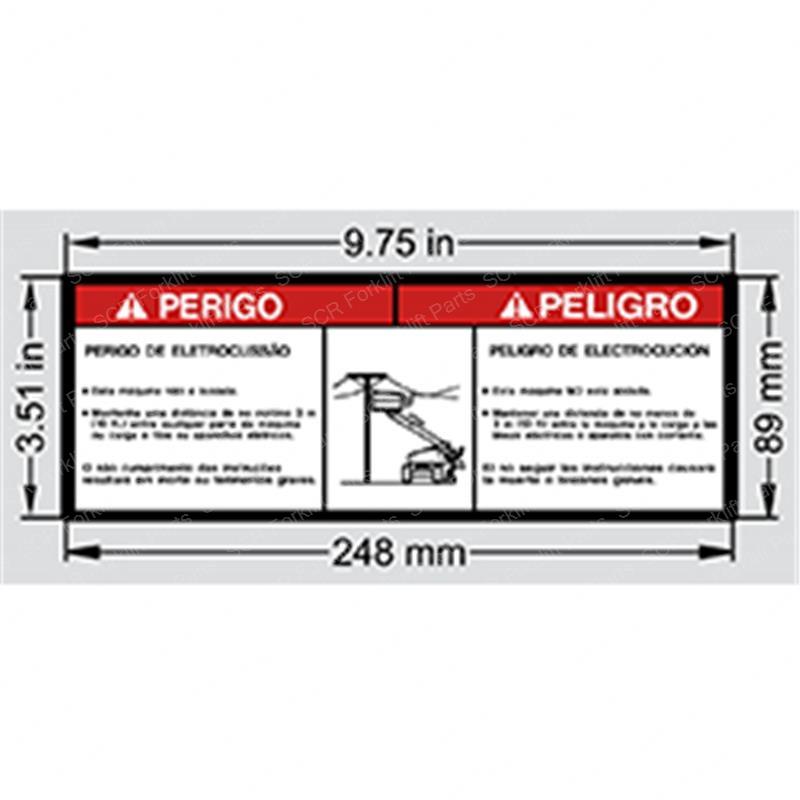 DECAL - ELECT HAZARD (LAT) JL1703940 jl1703940 product image