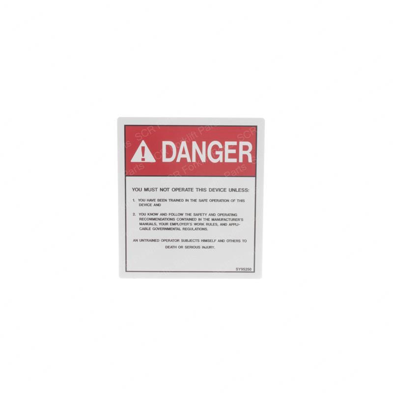 DECAL - DO NOT OPERATE JL323897 jl323897 product image