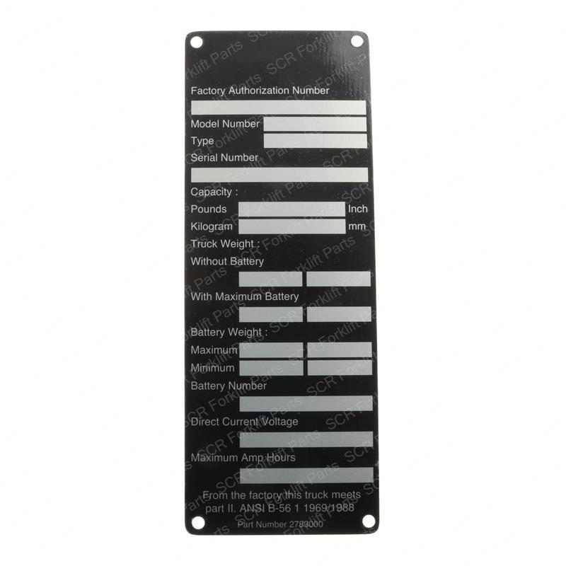 PLATE - NAME CL2783000 cl2783000 product image