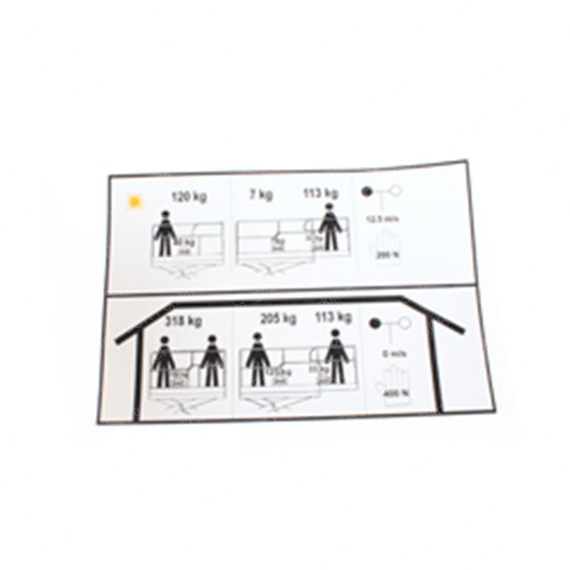 DECAL - CE 120KG WIND RATING SY28-107831 sy28-107831 product image