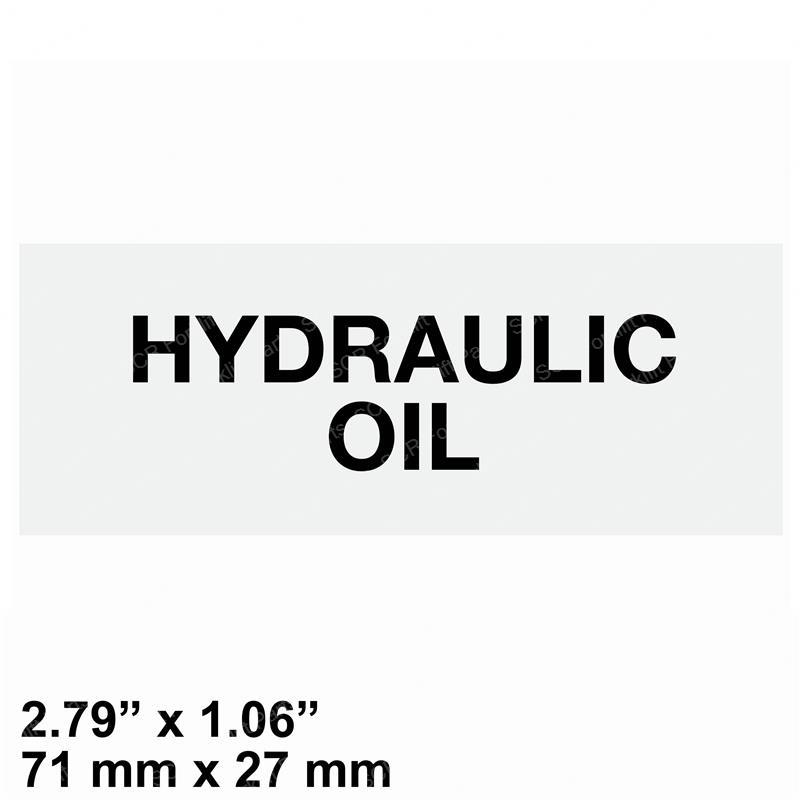DECAL - HYDRAULIC OIL GNGN09.4616.0051 gngn09-4616-0051 product image