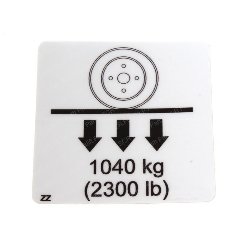 DECAL - WHEEL LOAD PICT SY1230194 sy1230194 product image