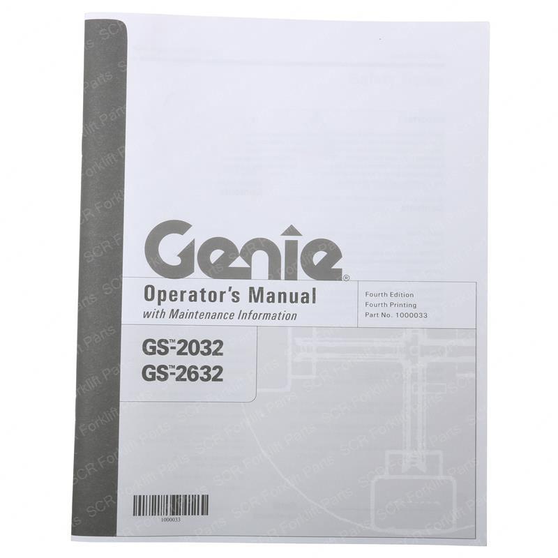 MANUAL - OPER GS32 ANSI/CSA/AUS SY28-115371 sy28-115371 product image