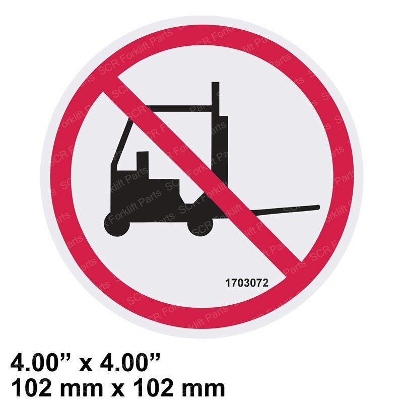 DECAL NO FORKLIFT SY1230894 sy1230894 product image