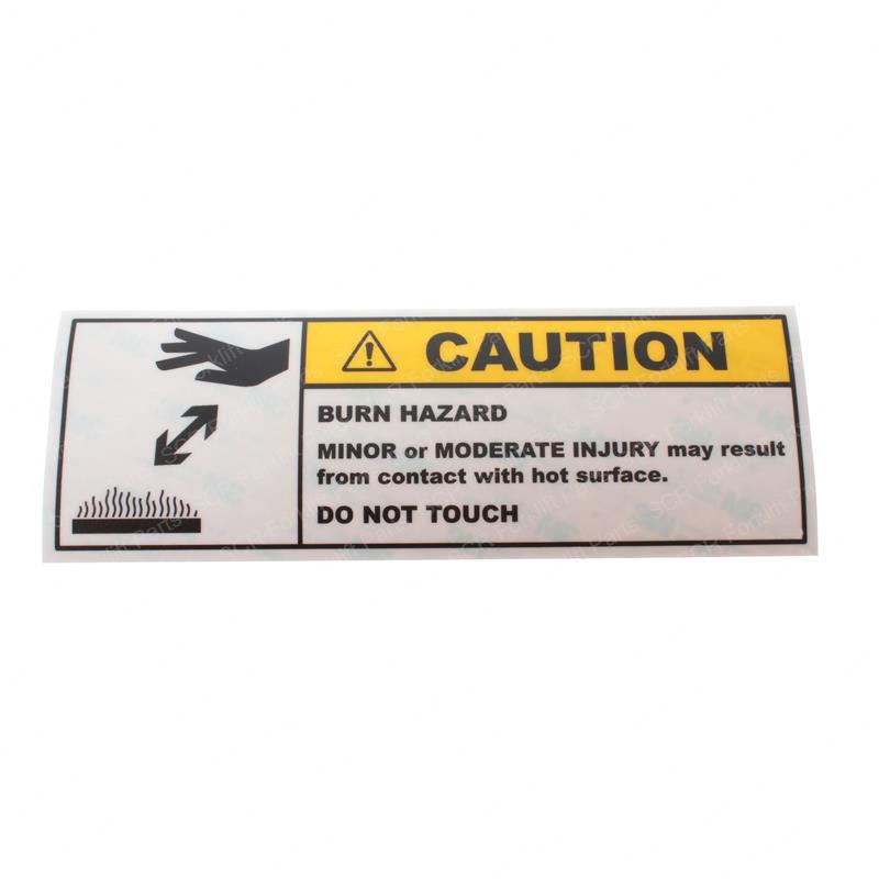 DECAL - CAUTION  BURN LABEL SY28-108509 sy28-108509 product image