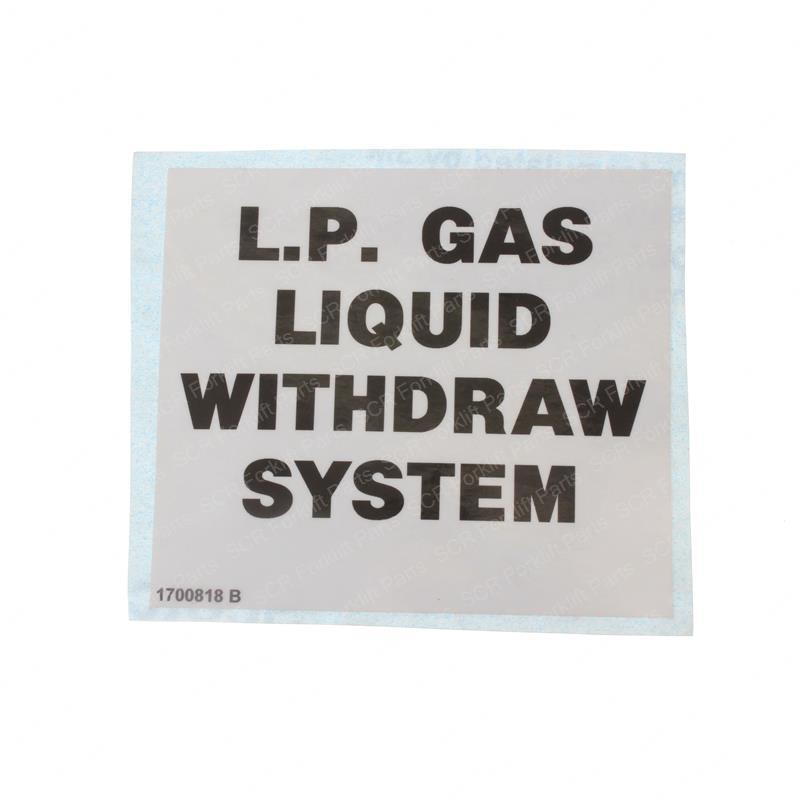 DECAL - LP GAS SYSTEM SY1230885 sy1230885 product image