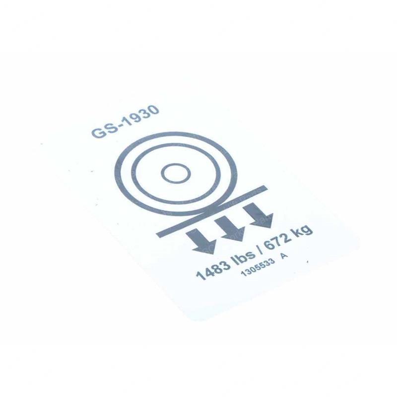DECAL, LABEL, WHEEL LOAD, GN1305533GT gn1305533gt product image