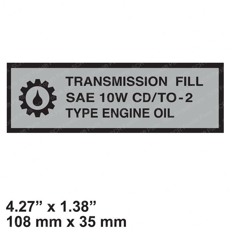 DECAL - TRANSMISSION FILL SAE CT0395674 ct0395674 product image