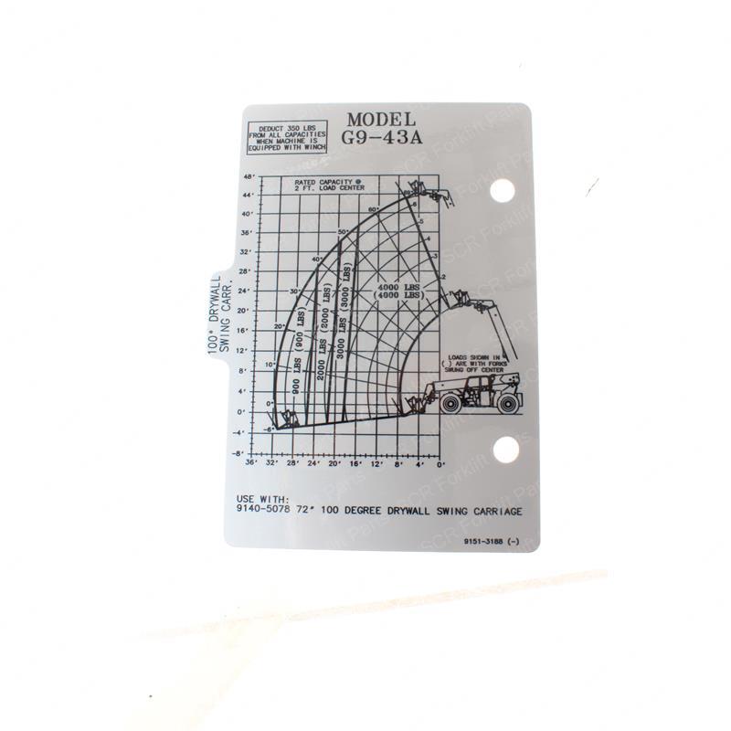 CAPACITY CHART JL91513188 jl91513188 product image