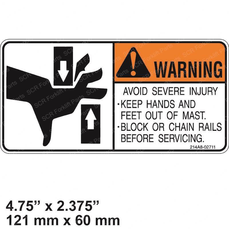 DECAL - WARNING CT214A8-02711 ct214a8-02711 product image
