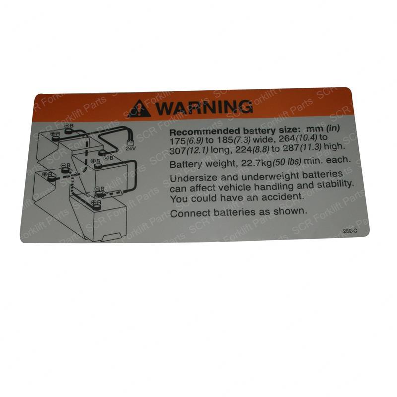 DECAL - BATTERY WARNING CR69282 cr69282 product image