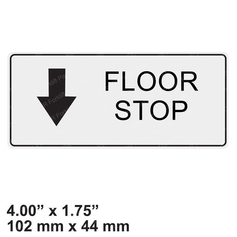 DECAL - FLOOR STOP (AMI) JL1704244 jl1704244 product image