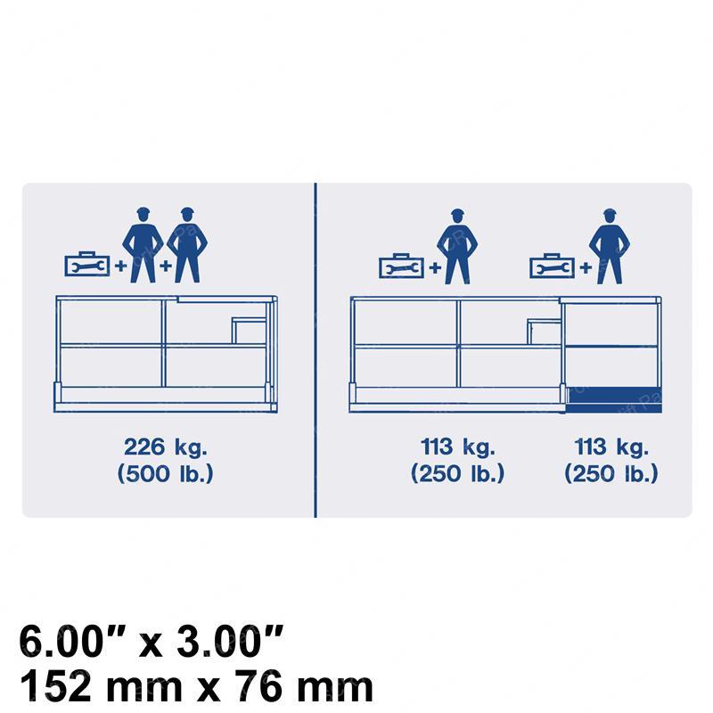 DECAL - PLATFORM CAP 500# JL108674 jl108674 product image