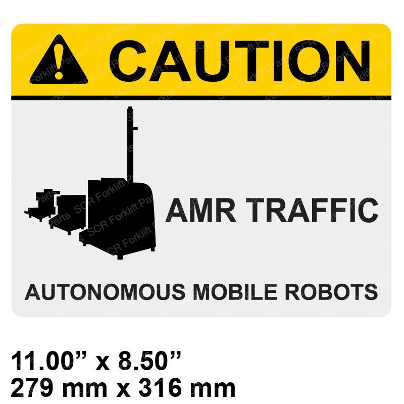 DECAL - CAUTION AMR TRAFFIC SY1238782 sy1238782 product image