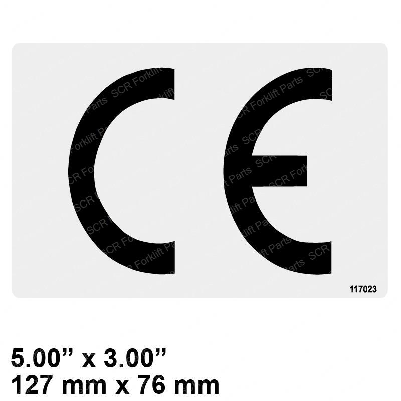 DECAL - CE APPROVAL JL117023SJ jl117023sj product image