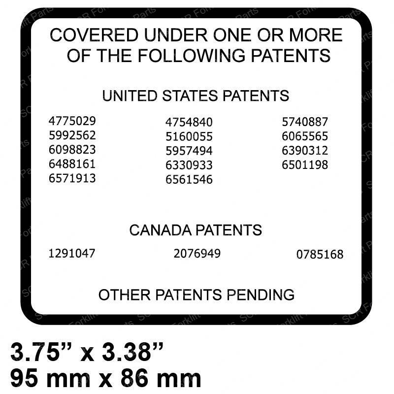 DECAL - PATENT JL1700584L jl1700584l product image