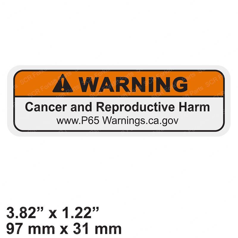 DECAL - WARNING PROP 65 SY1238731 sy1238731 product image